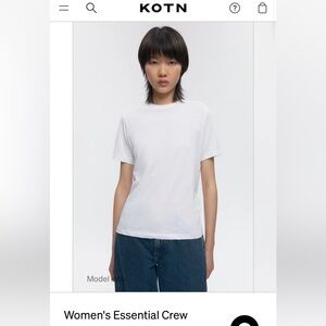 KOTN Women's Classic Short Sleeve Tee in Sand